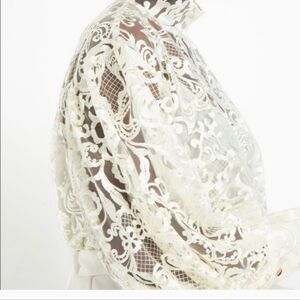 Eloquii Off White Lace Top